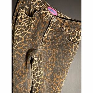 Edikted Leopard Print Jeans in Brown - Women's